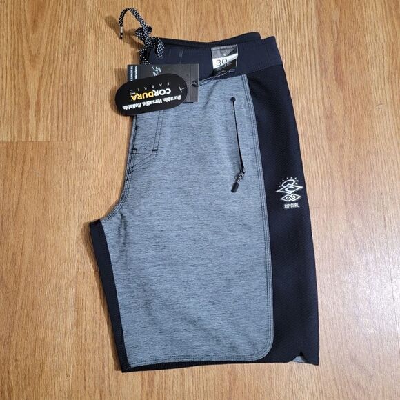 Rip Curl 3 2 One Mirage Cordura Boardshorts Black Grey Men's Size 30 Waist New - Picture 13 of 14